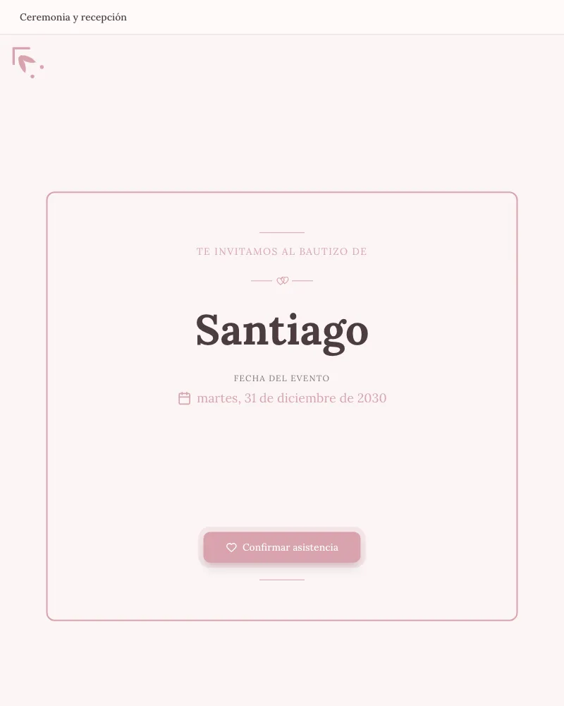 Vista previa de Bautizo Rosa