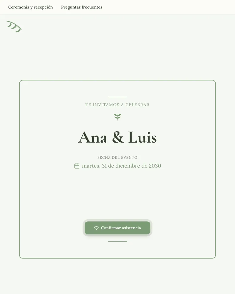 Vista previa de Boda Jardín