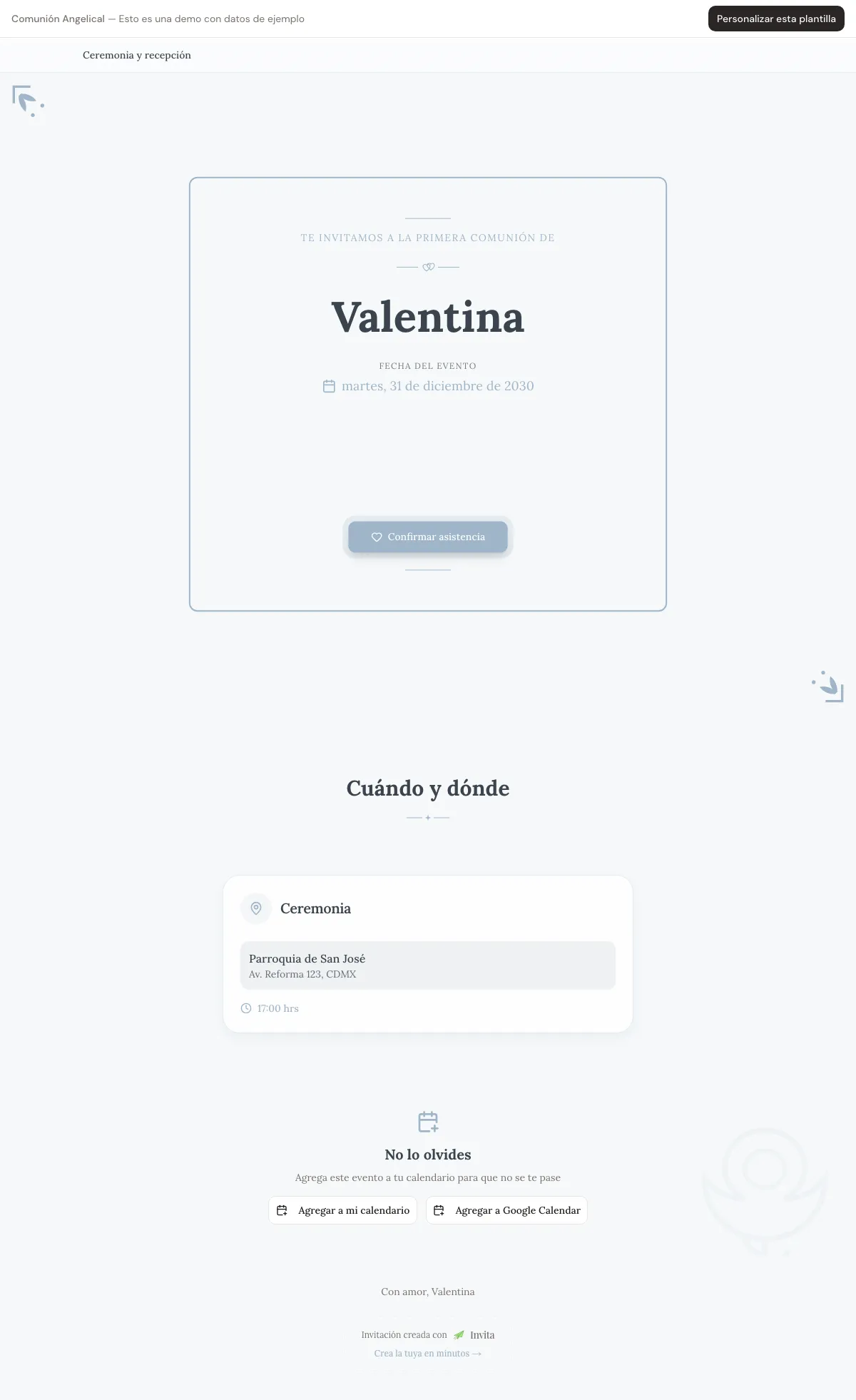 Vista previa de Comunión Angelical